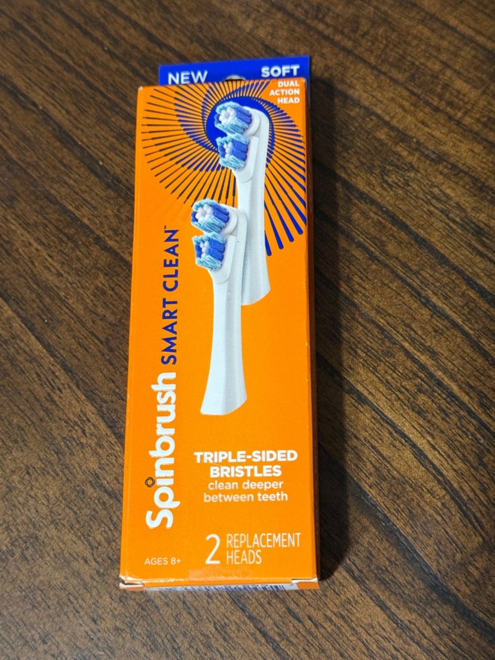 Triple-Sided Replacement Brush Heads - Soft (White)